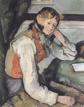 Paul Cezanne The Boy in a Red Waistcoat (mk35) oil painting image